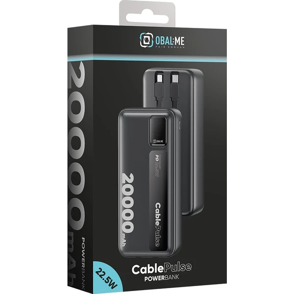 OBAL:ME CablePulse Powerbanka 20000mAh 22,5W Čierna - Powerbanky - Obrázok 033a5bb4b5d6440ba781243083018607