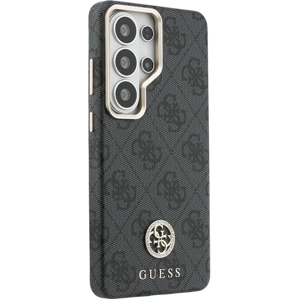 Guess PU Leather 4G Strass Logo Gold Frame Magnetický kryt Samsung Galaxy S26 Ultra čierny - Puzdra - Obrázok 0344f95b05eb4ecf903617a353a65711