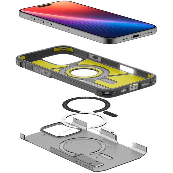 Spigen Tough Armor MagSafe kryt iPhone 16 Pro Max frost black - Puzdra - Obrázok 03510931ef684e2296049b4a27061c35