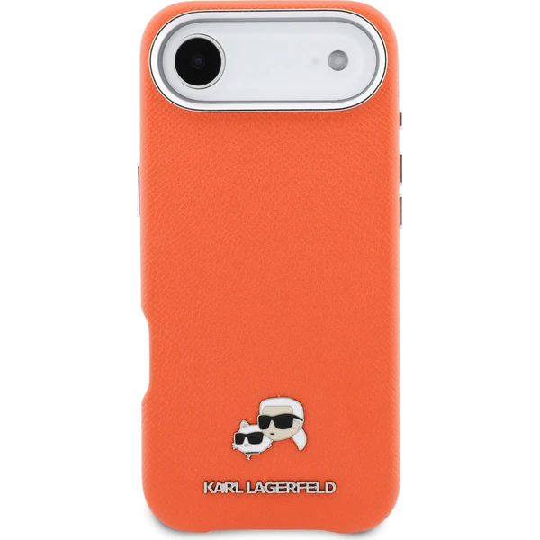 Karl Lagerfeld PU Karl and Choupette Heads Kolíky MagSafe kryt iPhone Air oranžový - Puzdra - Obrázok 0380a2932d7e45a3973754d9de17bedd