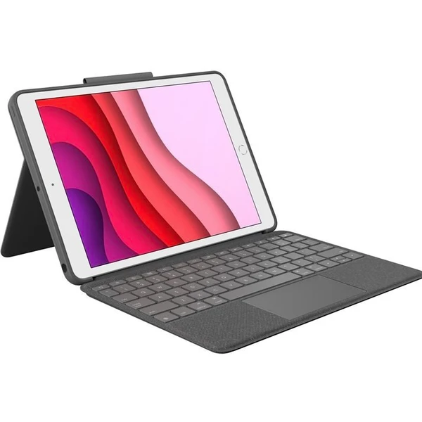 Logitech Combo Touch púzdro s CZ/SK klávesnicou a trackpadom iPad 10,2 čierne - Puzdra s klávesnicou - Hlavný obrázok