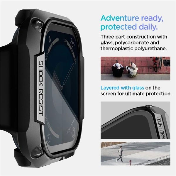 Spigen Tough Armor puzdro Apple Watch 10/11 (46mm) čierne - Puzdra - Obrázok 0395b01eb6e7478a952310b64a00fea3