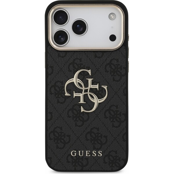 Guess PU 4G Metal Logo Strap Zadný kryt pre iPhone 18 Pro Max Black - Puzdra - Obrázok 0396eb9585b5435cb9dbe22223e8f104