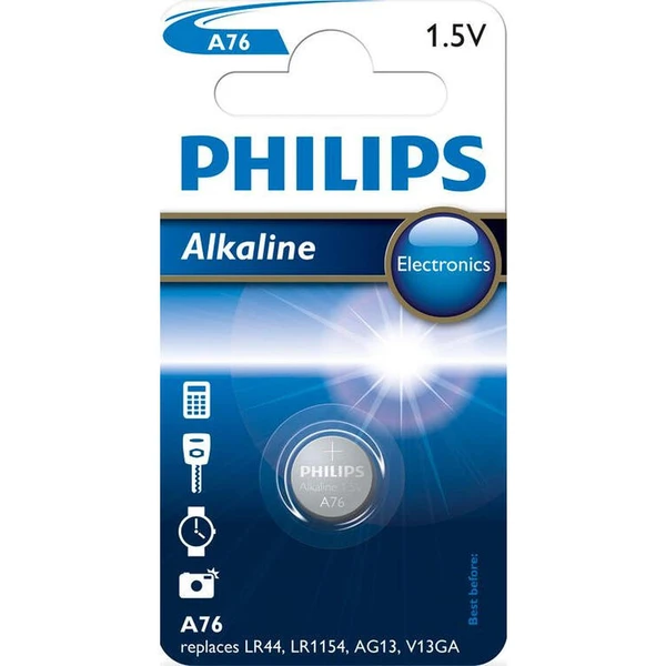 Philips A76/01B Špeciálna Alkalická batéria A76 (1,5V) - Batérie - Hlavný obrázok