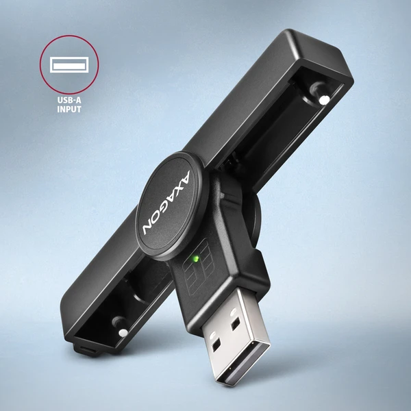 AXAGON CRE-SMPA USB-A PocketReader čítačka kontaktných kariet Smart card - Čítačky pamäťových kariet - Obrázok 03P0000K01