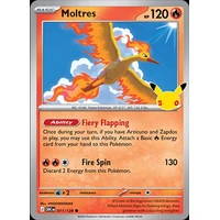 Moltres (30C 011) - 30. výročie [Holo] - Kusové karty