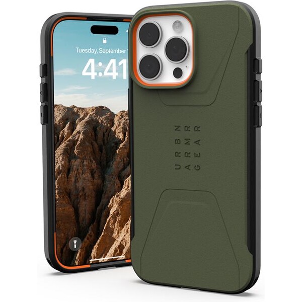 UAG Civilian Magsafe kryt iPhone 16 Pro Max olivovo zelený