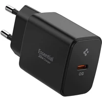 Spigen Essential 20W USB-C nabíjačka (EE201EU) čierna - Nabíjačky