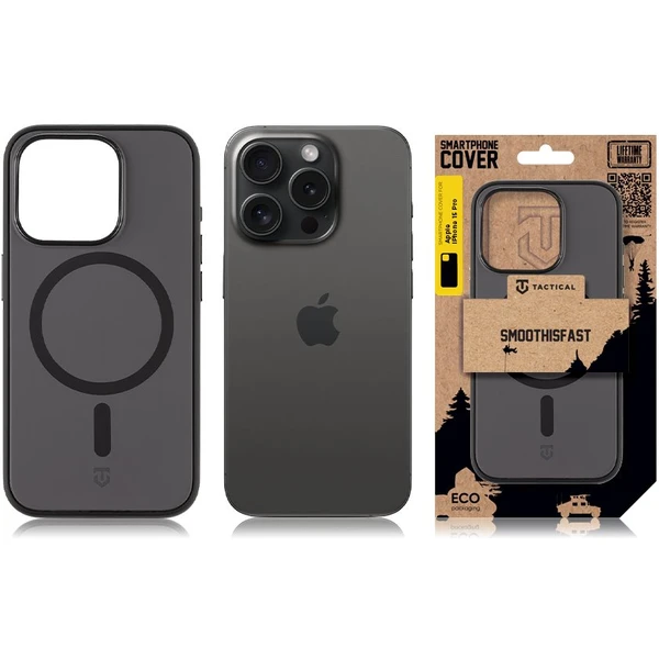 Tactical MagForce SmoothIsFast kryt Apple iPhone 15 Pro čierny - Puzdra - Obrázok 03cbd78e2fa24e199654a2f8788ae744