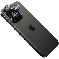FIXED Sapphire Camera Glass ochranné sklá Apple iPhone 15 Pro/15 Pro Max čierna - Ochranné fólie a sklo