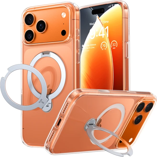 Torras Ostand Q3 Spin MagSafe kryt iPhone 17 Pro clear - Puzdra - Obrázok 040135022d1142879e3544b52a84f59d