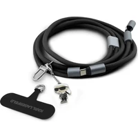Karl Lagerfeld Ikonický Charm popruh s integrovaným nabíjacím káblom USB-C/USB-C čierny - Popruhy a crossbody