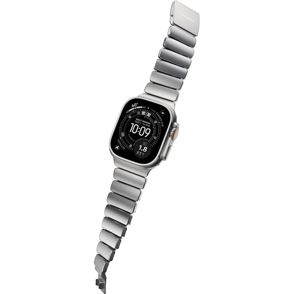 Náramok Nomad Stratos Band FKM pre Apple Watch 45/46/49mm Natural Titanium/Black - Remienky - Obrázok 044fa76153264c248420dd6b51e16d89