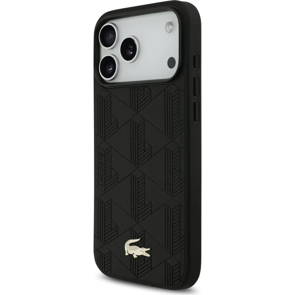 Lacoste PU Nomogram Gold Gold MagSafe kryt iPhone 17 Pro Max čierny - Puzdra - Obrázok 0456cdbd322749228b4520f8dccf14d0