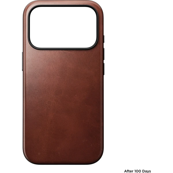 Nomad Modern Leather (Horween) MagSafe kožený kryt iPhone 18 Pro Olde Dublin - Puzdra - Obrázok 045f7be38e1b40b69b7d8056ab785893