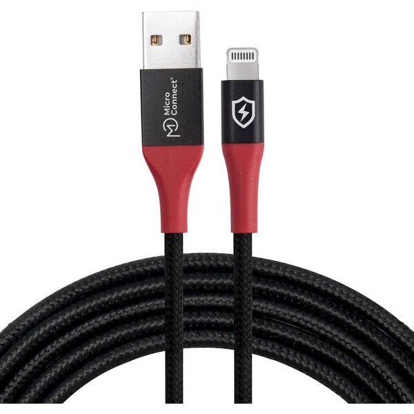 MicroConnect Safe Charge USB-A - Lightning Data Blocker kábel 1.5m