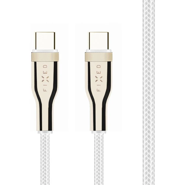 FIXED USB-C/USB-C napájací kábel 100W 1,2m biely - Káble a redukcie - Obrázok 04VO100501