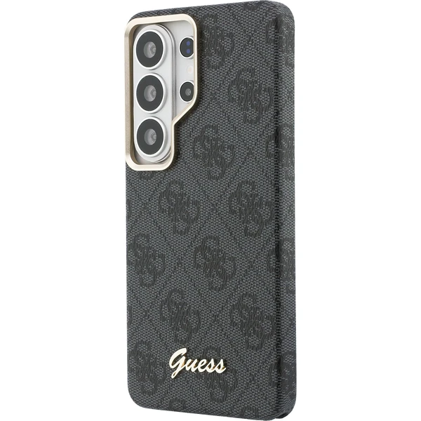 Guess PU 4G Skript Kovové Logo Magnetický kryt Samsung Galaxy S26 Ultra čierny - Puzdra - Obrázok 04a5a7fbc5634c2aa7839e7708c4a693