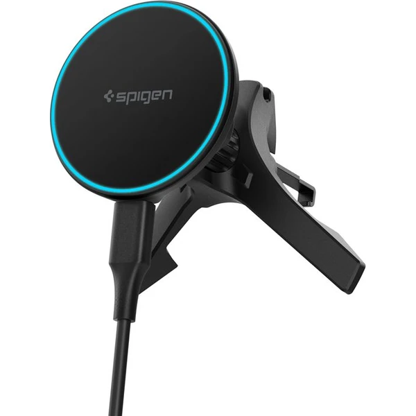Spigen Essential Qi2/MagSafe držiak do ventilácie s nabíjaním čierny - Držiaky - Hlavný obrázok