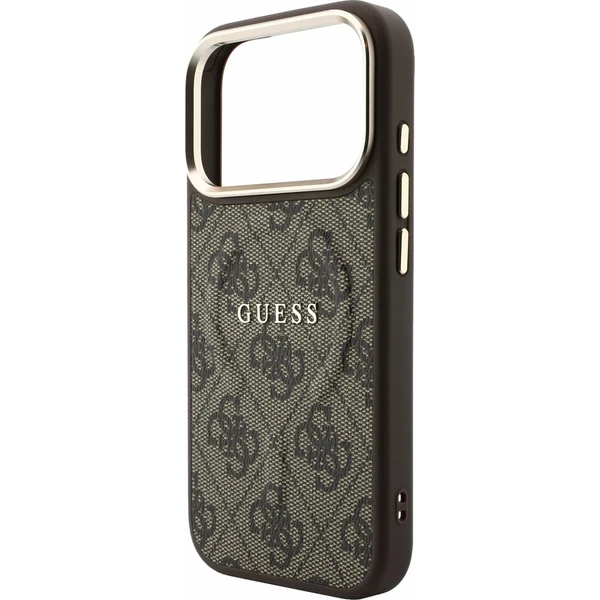Guess PU Leather 4G Gold Frame Embossed MagSafe Zadný kryt pre iPhone 18 Pro Max Brown - Puzdra - Obrázok 04ea1f3b53e44098ac8bcc0ee87b4fcd