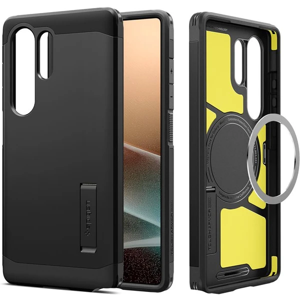 Spigen Tough Armor MagSafe kryt Samsung Galaxy S25 Ultra čierny - Puzdra - Hlavný obrázok