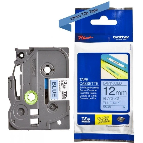 Brother TZe-531 páska čierna na modrom 12 mm - Pásky pre štítkovače - Obrázok 05215c58ae704764a45c07227b10f873
