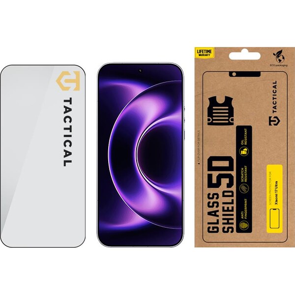 Tactical Glass Shield 5D sklo pre Xiaomi 17 Ultra čierne - Ochranné fólie a sklo - Obrázok 0525c8e0917149ddaa7b4574995f036e