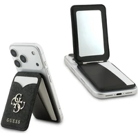 Guess PU 4G Mirror MagSafe Cardslot peňaženka so stojanom čierna - Peňaženky