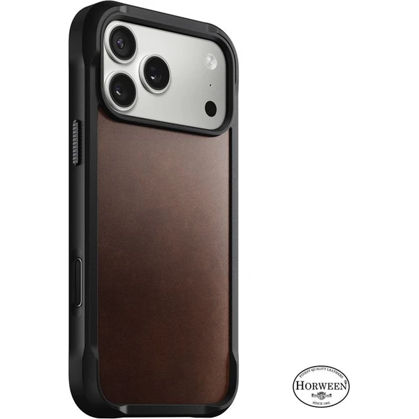 Nomad Rugged Leather Case (Horween) MagSafe kožený kryt iPhone 17 Pro Max Rustic Brown - Puzdra - Hlavný obrázok