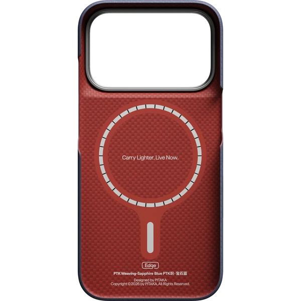 Pitaka Edge Case PTK Weaving MagSafe kryt iPhone 18 Pro Sapphire Blue - Puzdra - Obrázok 053e8db48dab436dae4260012448fcdd