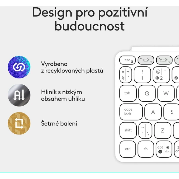 Logitech Keys to go 2 bezdrôtová US klávesnica šedá - Klávesnice - Obrázok 0545000J01