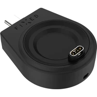FIXED Nabíjací USB-C adaptér pre Garmin Fenix ??5/6/7/7X/8, Epix, Venu 2/3/3S, Vívoactive 3/4/5 čier - Nabíjačky