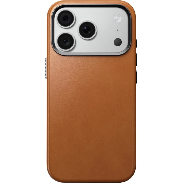 Nomad Traditional Leather (Horween) MagSafe kožený kryt iPhone 17 Pro/18 Pro Saddle - Puzdra - Obrázok 0585b990a17541cea353973eb4726200