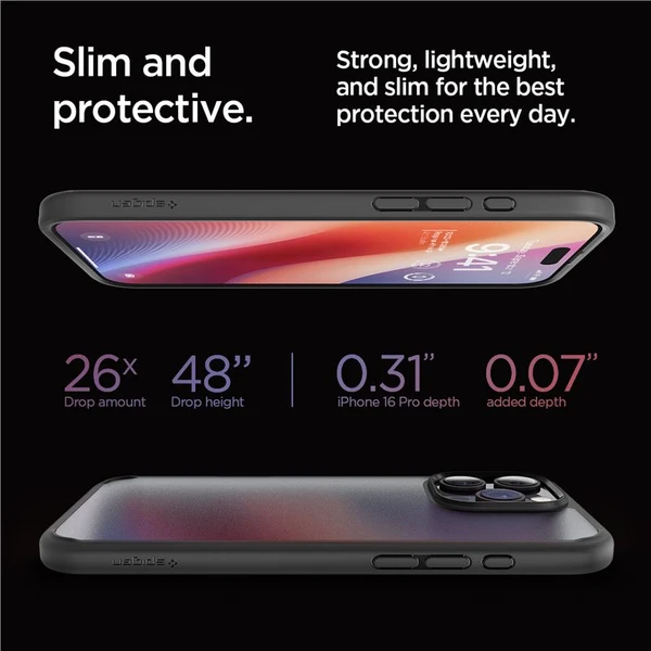 Spigen Ultra Hybrid kryt iPhone 16 Pro frost black - Puzdra - Obrázok 05890ac000bb477b941ce0685c70680b