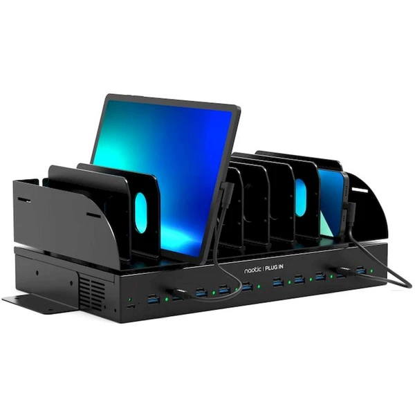 Port Naotic Charging Table 10 nabíjacej stanice pre 10 tabletov/smartphonov - Nabíjačky - Obrázok 058F000J01