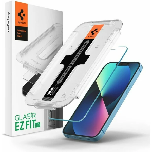 Spigen Glass tR EZ Fit HD otvorený senzorový kryt na iPhone 17e/16e/14/13/13 Pro - Ochranné fólie a sklo - Hlavný obrázok