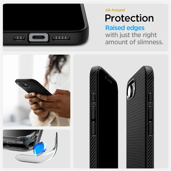 Spigen Liquid Air MagSafe kryt iPhone 17e/16e matne čierny - Puzdra - Obrázok 0595d607108447259b150df17c2733f9