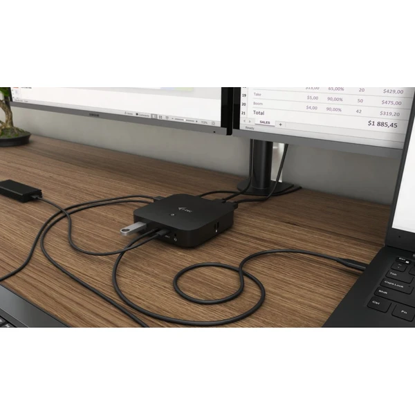 i-tec USB-C Dual Display Docking Station with Power Delivery 100 W - Dokovacie stanice - Obrázok 059B000501