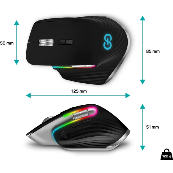 CONNECT IT GG bezdrôtová herná myš čierna - Myši - Obrázok 05N0000P01