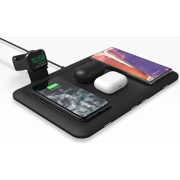 Mophie 4v1 bezdrôtová nabíjačka čierna - Nabíjačky - Obrázok 05WJ100501