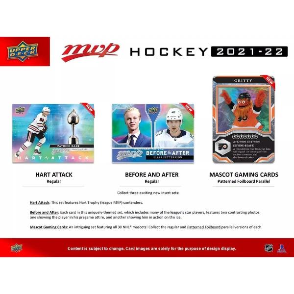 Hokejové karty Upper Deck - 21-22 MVP Hockey Hobby Balíček - Hokejové karty - Obrázok 05WP100501