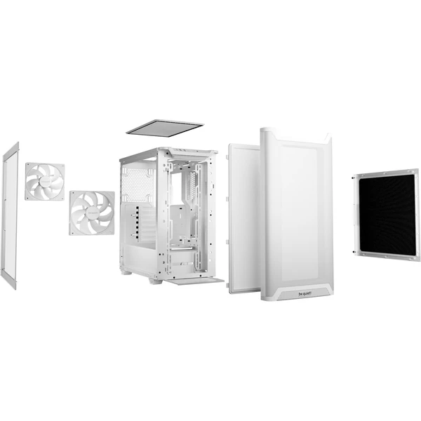 Be quiet! Pure Base 501 Airflow Window biela - Počítačové skrine - Obrázok 05XA000J01