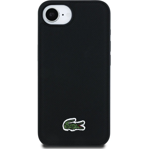 Lacoste Iconic Petit Pique Woven Logo MagSafe kryt iPhone 17e/16e čierny - Puzdra - Obrázok 060dbaa3c380423f981e443828a133bd