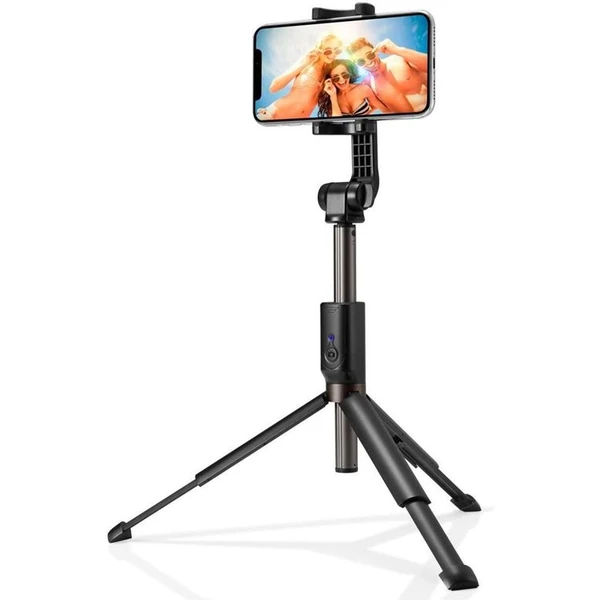 Spigen S540W Selfie Stick Tripod čierna - Držiaky - Obrázok 06116deace424991b66ef22b0b686645