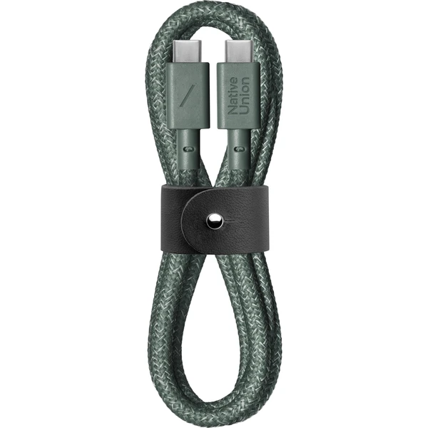 Native Union Belt Cable (USB-C - USB-C) 1,2m, slate green - Káble a redukcie - Hlavný obrázok