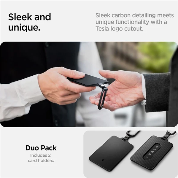 Spigen Air Fit Card Holder Case púzdro na kartu Tesla (2 Pack) čierne - Puzdra - Obrázok 0650c8fa3e1c4cfdb7e6966e05c0034f