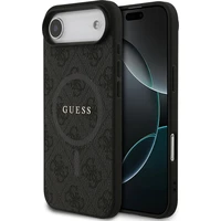 Guess PU Leather 4G Colored Ring MagSafe Zadný Kryt pre iPhone Air čierny - Puzdra