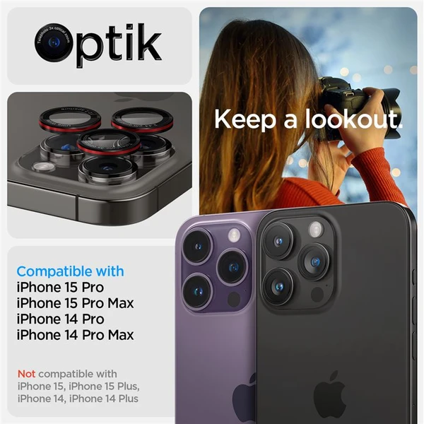 Spigen Glass TR EZ Fit Optik Pro sklá iPhone 17-14 Pro/17-14 Pro Max black/red (2 ks) - Ochranné fólie a sklo - Obrázok 0662a046f4f14165b0d4a10243d4bb8a