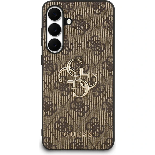 Guess PU 4G Metal Logo Zadný Kryt pre Samsung Galaxy S25 FE hnedý - Puzdra - Obrázok 0682c1237c644b3aab3bbb0e5f1313ea