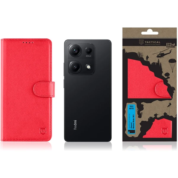 Tactical Field Notes puzdro Xiaomi Redmi Note 14S červené - Puzdra - Obrázok 0683242fca244a1eac5429b91a04bab8